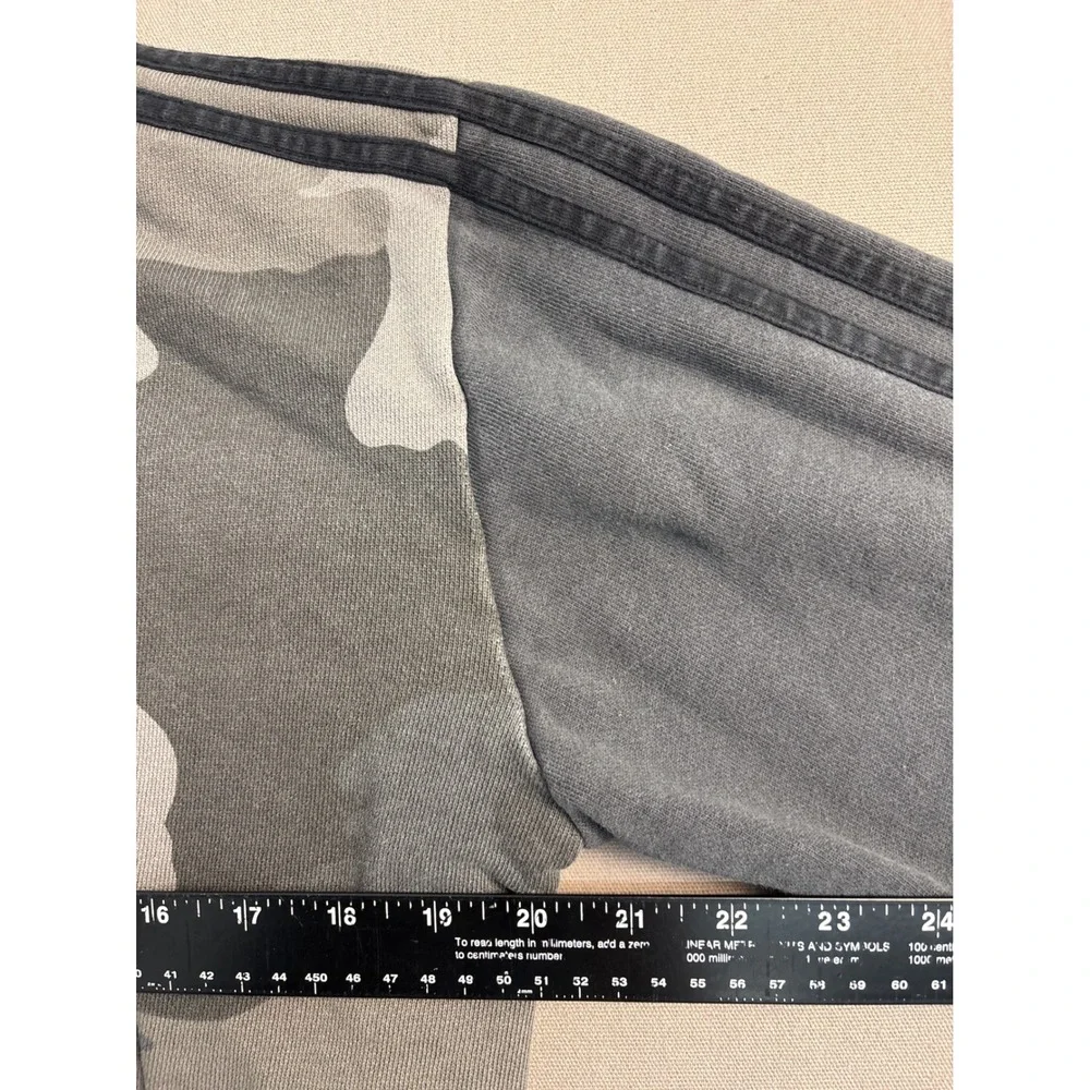Adidas Originals Mens Camo Full Zip Hoodie Grey Trefoil Three Stripe Jacket M